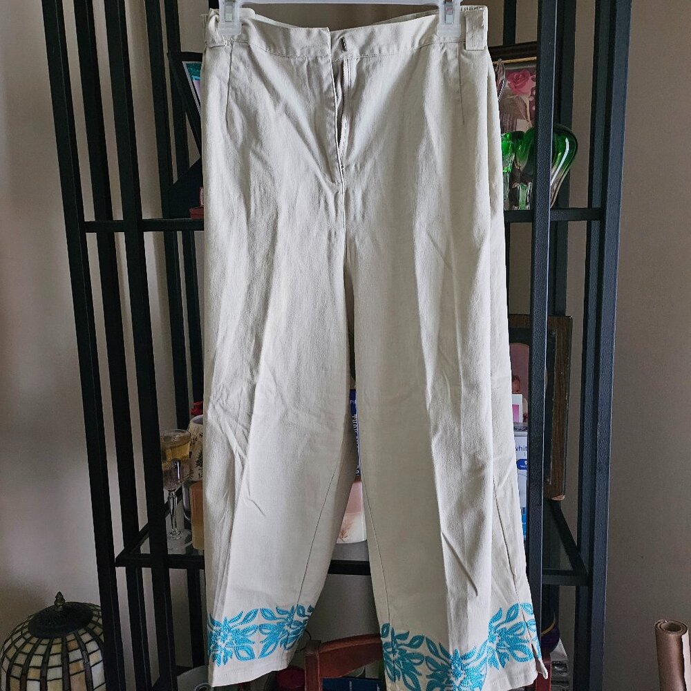 Denim&Co Beige/Tan Capri/Cropped Pants